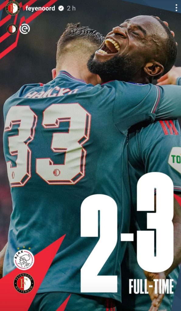 FEYENOORD OK NEL DERBY