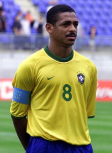 Portrait of Brazilian midfielder Vampeta taken 31