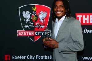 Jevani Brown, attaccante dell'Exeter City - Rex