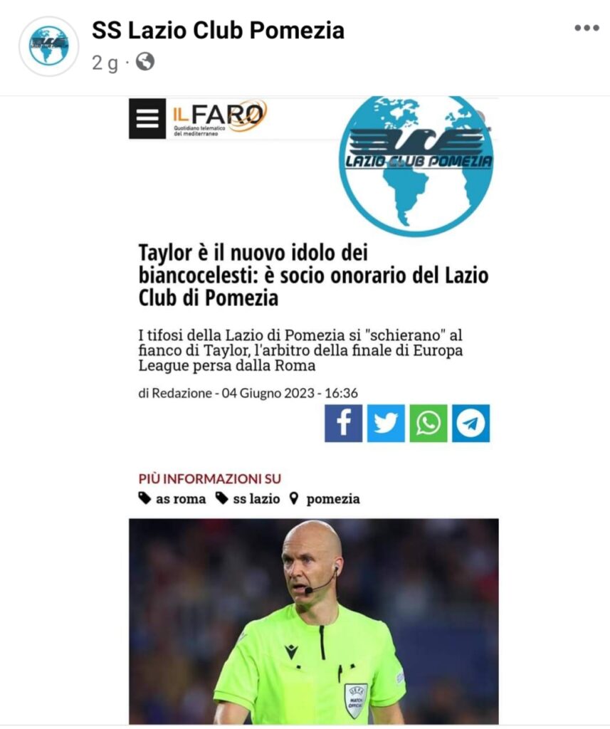 TIFOSI LAZIO TAYLOR