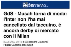 MUSAH INTER MILAN
