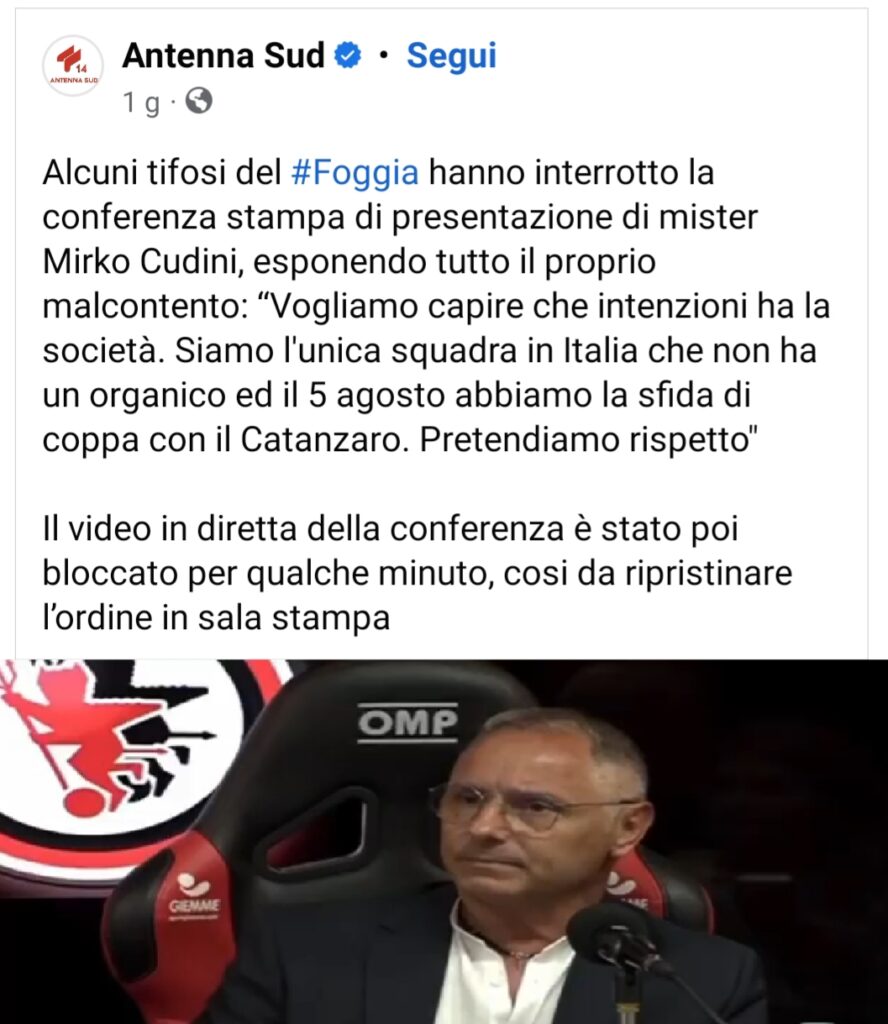 CONTESTAZIONE FOGGIA