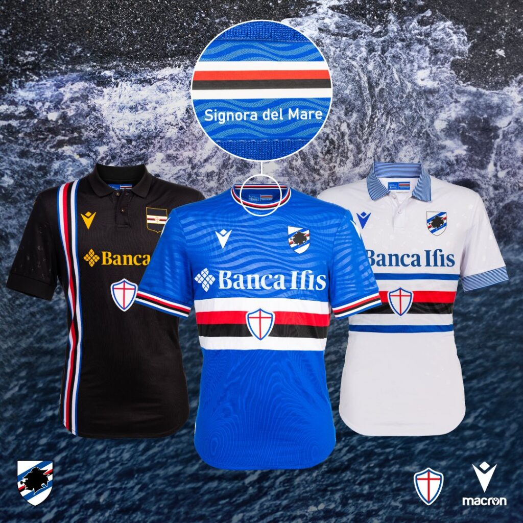Nuove maglie della Sampdoria