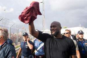 AS Roma New Signing Romelu Lukaku Arrives In Rome