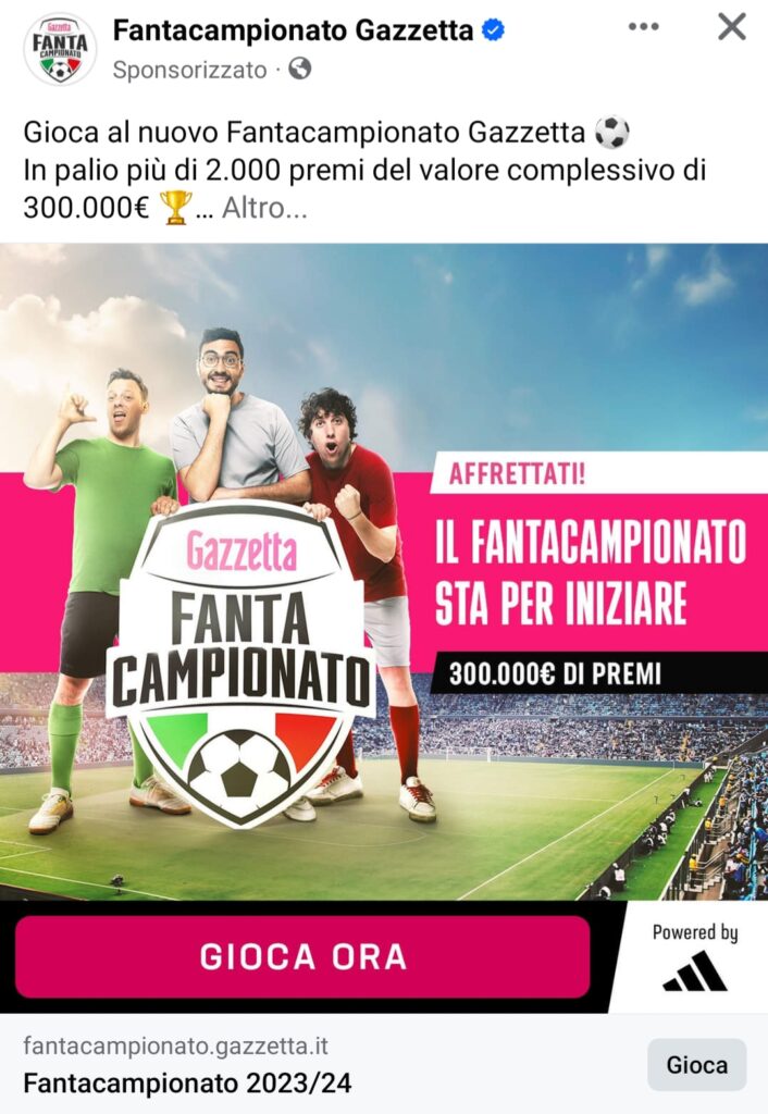 GLI AUTOGOL GAZZETTA