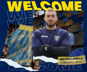 Michele Avella è un nuovo portiere del Frosinone. (Photo by Official X Frosinone Calcio)