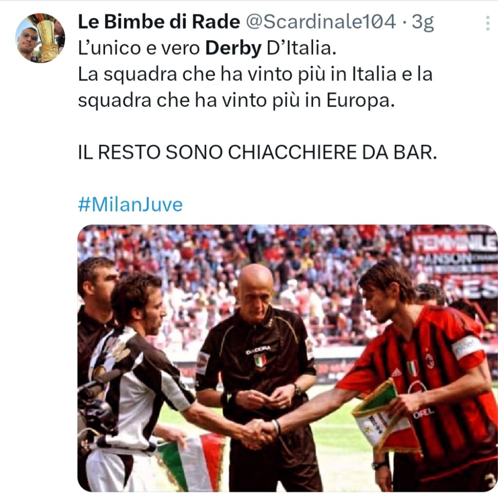 MILAN-JUVE SOCIAL