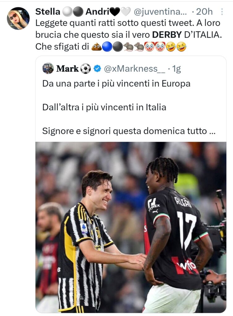 MILAN-JUVE SOCIAL