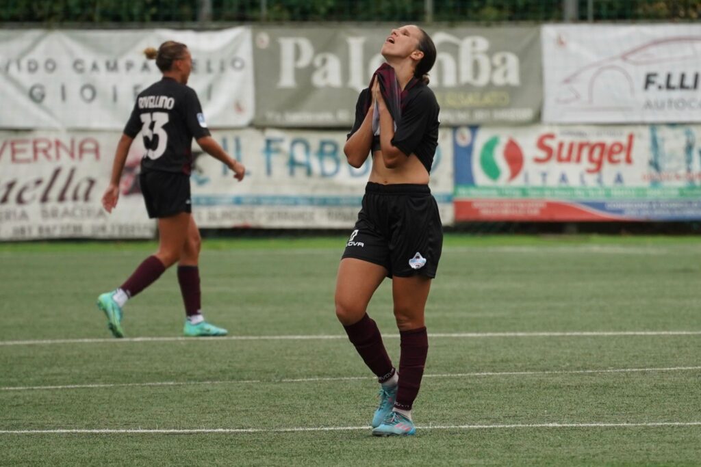 La delusione del Pomigliano Calcio Femminile. Photo by Official X Pomigliano Calcio Femminile