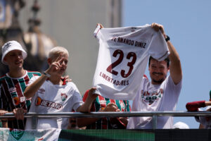 Fluminense Celebrate After Winning Their First Copa CONMEBOL Libertadores
