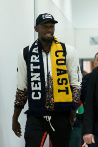 Usain Bolt Arrives In Sydney Ahead Of Trial With Central Coast Mariners
