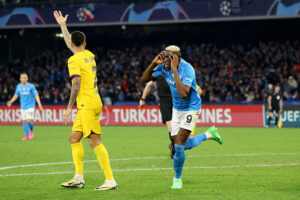 Victor Osimhen con la maglia del Napoli - Ph Getty Images