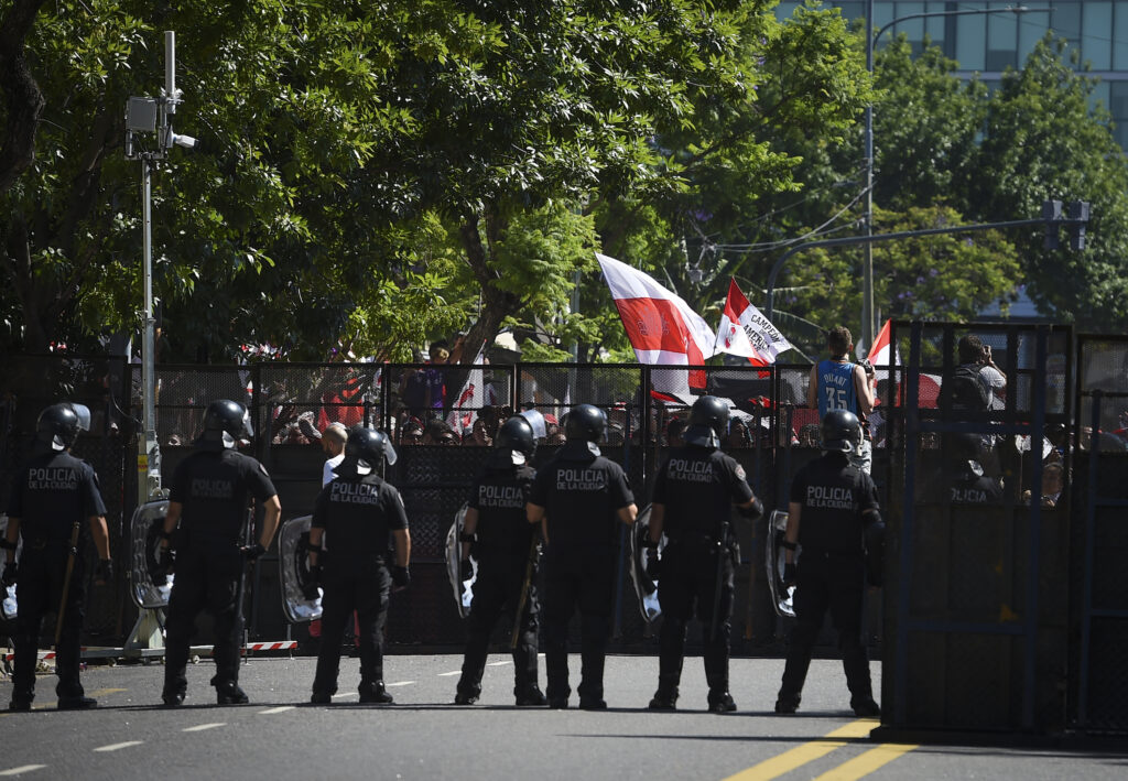 River Plate Celebrate After They Win Copa Libertadores Final