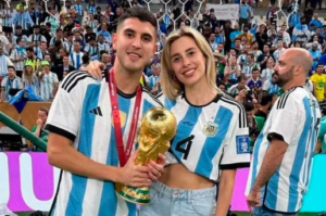 Exequiel Palacios e Yesica Frias