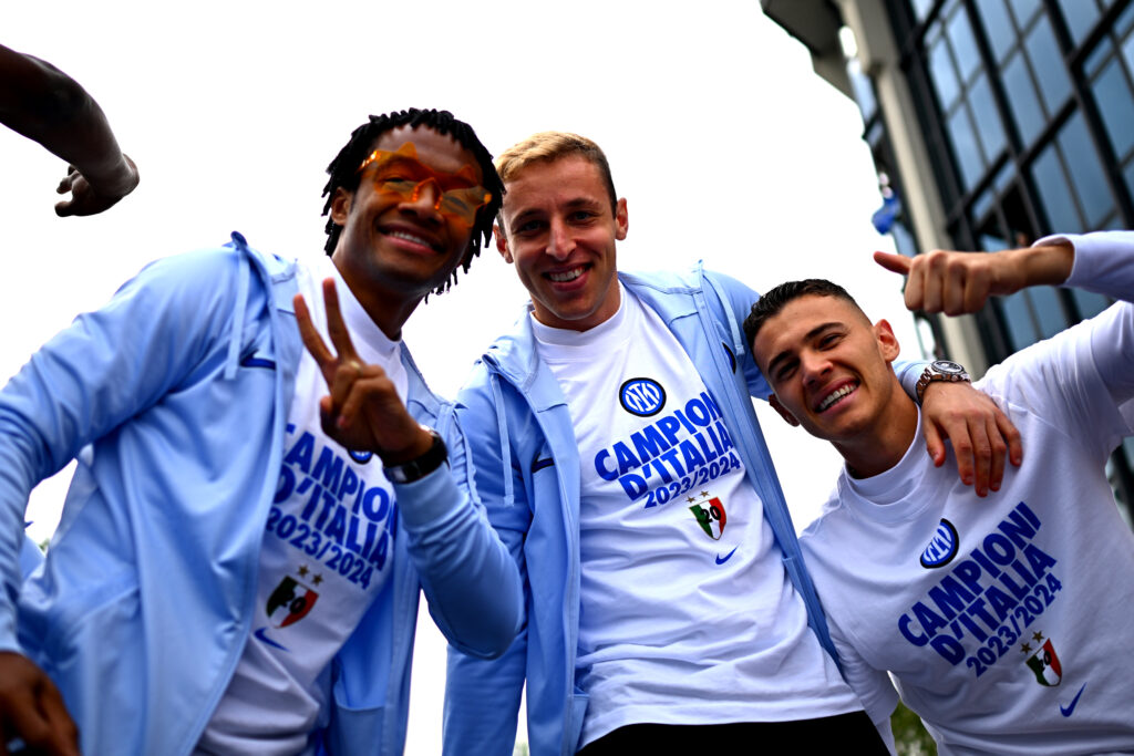 Cuadrado festeggiamenti Inter