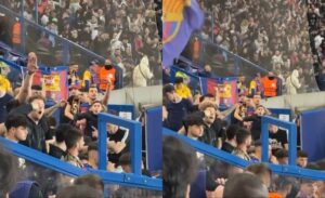 fans Barcellona saluto nazista