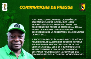 Foto tratta da Account Instagram Fecafoot-Officiel