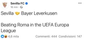 Il Post social del Siviglia