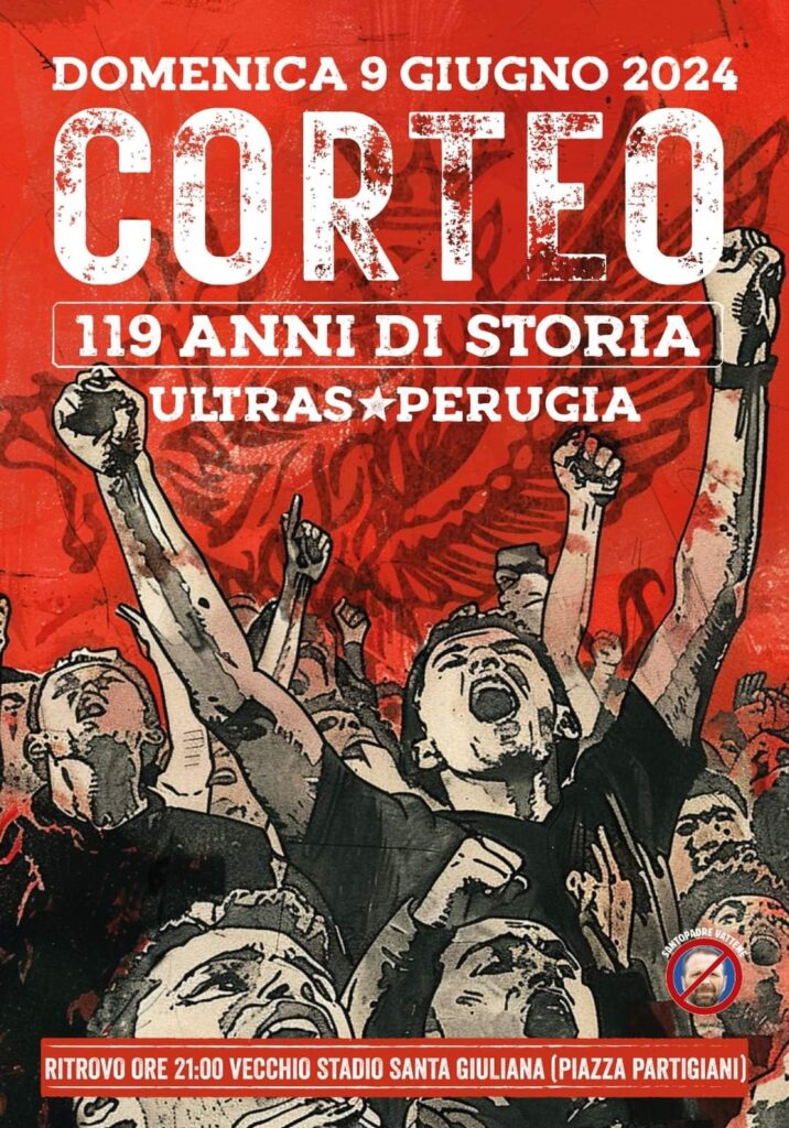 ultras Perugia Corteo