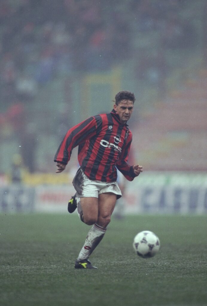 Roberto Baggio of AC Milan
