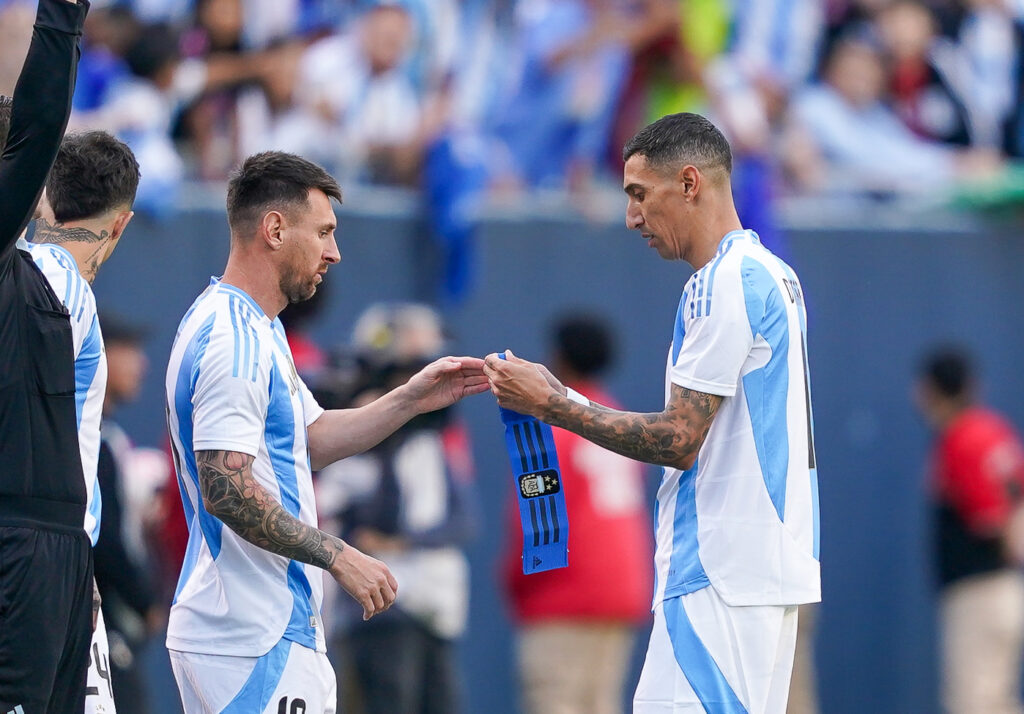Leo Messi e Di Maria (Argentina-Ecuador)