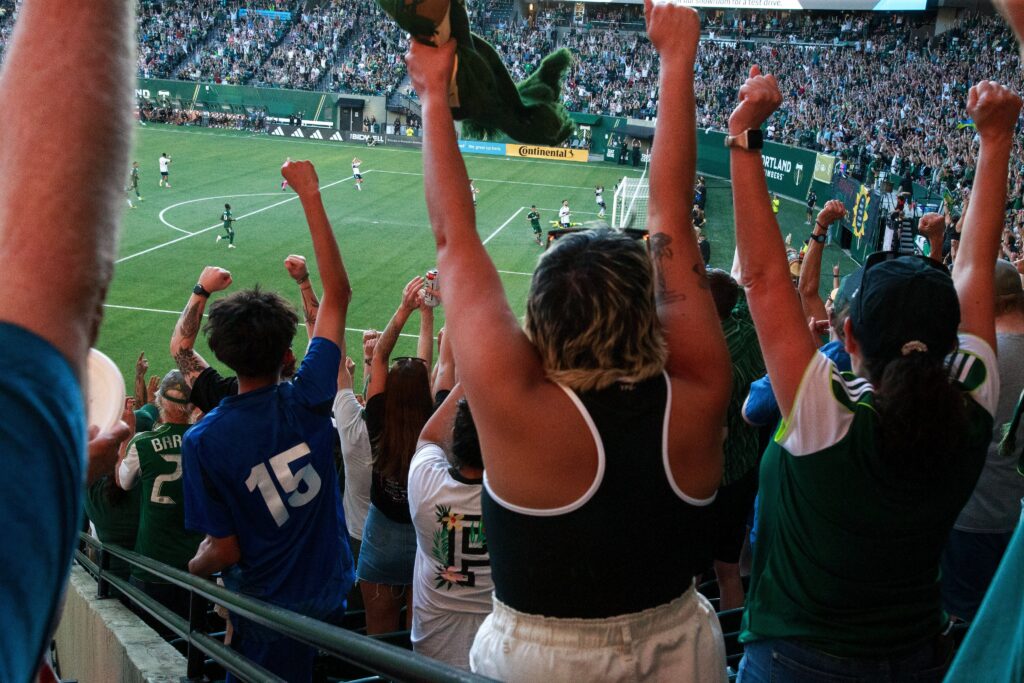Esultanza Tifosi Portland TImbers