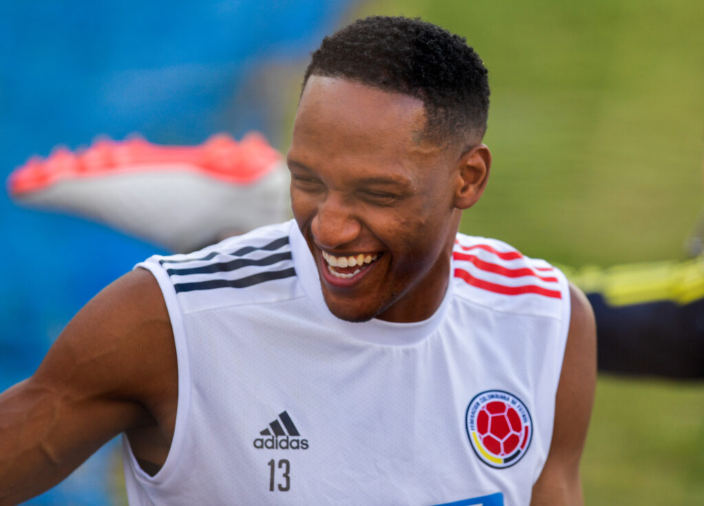 Yerry Mina, difensore del Cagliari e della Colombia