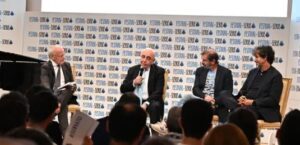 Carlo Pellegatti, Adriano Galliani, Filippo Galli e Demetrio Albertini al Festival della Serie A