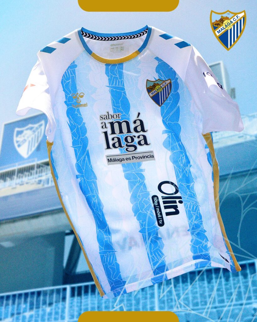La nuova maglia home del Málaga - Foto da Sito ufficiale Málaga CF