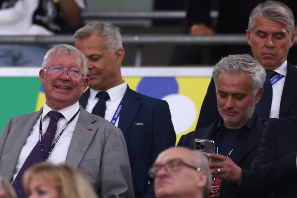 José Mourinho e Sir Alex Ferguson Chelsea-Manchester United