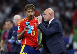 De la Fuente, Ct Spagna, con Lamine Yamal