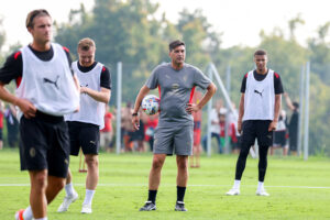AC Milan Training Session &amp; Press Conference