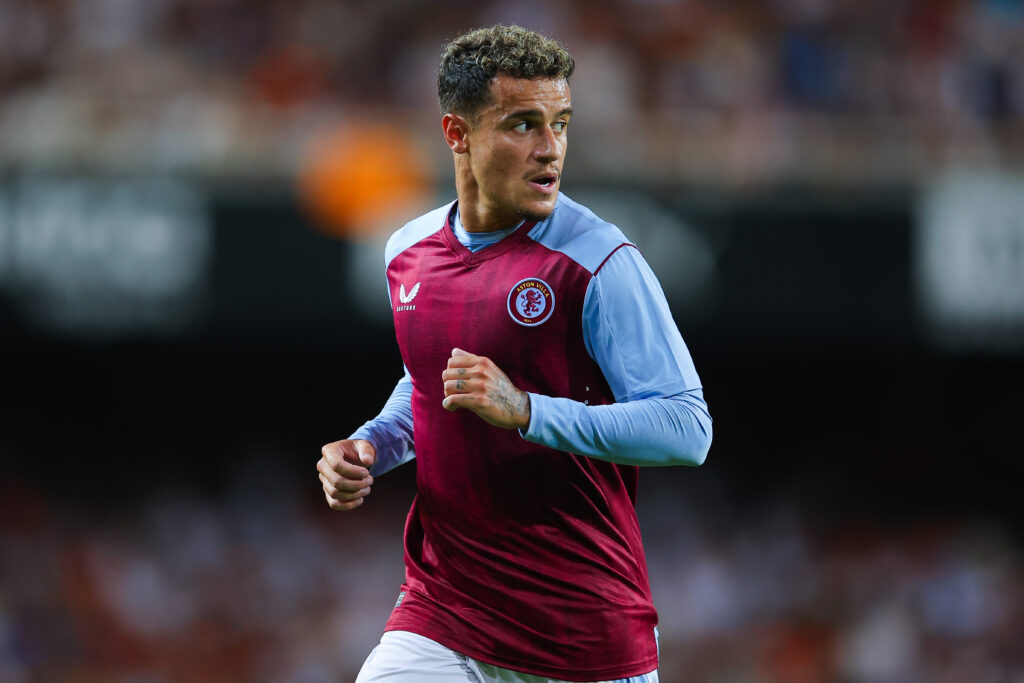 Philippe Coutinho con la maglia dell'Aston Villa. (Photo by Eric Alonso/Getty Images)