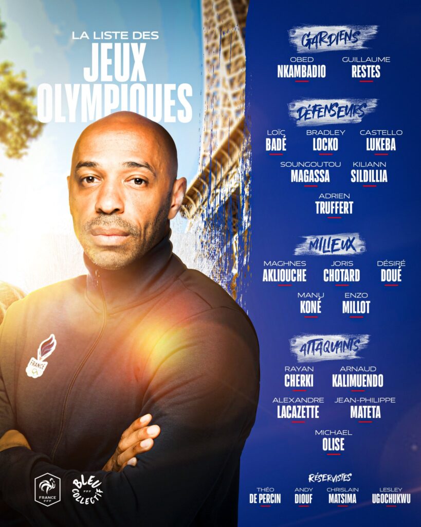 Francia, ecco i convocati per le Olimpiadi: out Kalulu e Khephren Thuram
