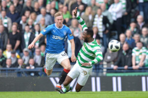 Contrasto di gioco durante un Old Firm - Ph Getty Images