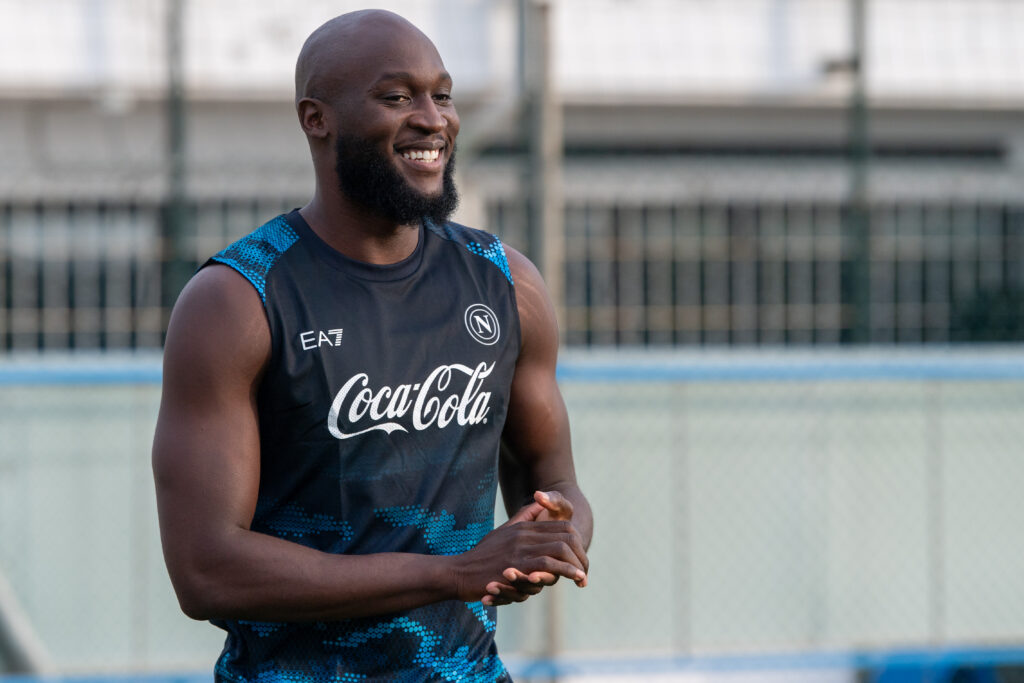 SSC Napoli Unveil New Signing Romelu Lukaku