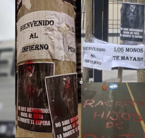 Minacce da parte di tifosi dell'Atlético Mineiro ai sostenitori del River Plate (Fonte da Account X Diario Olè)