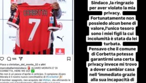Morata si sfoga contro il sindaco sui social