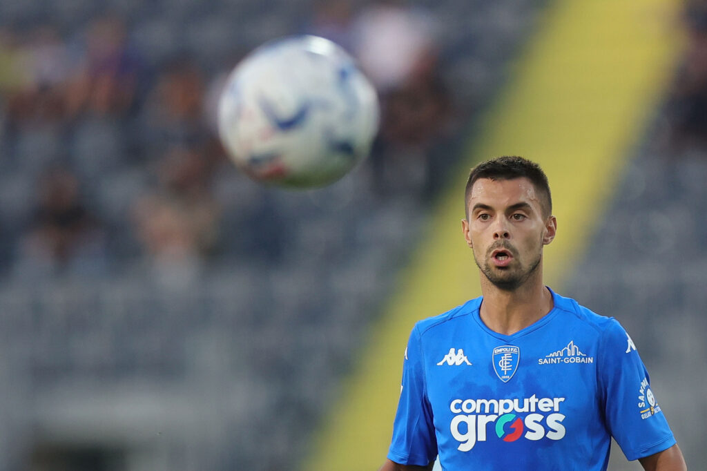 Grassi con la maglia dell'Empoli