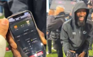 antonio-rudiger--riendose-del-barcelona-leganes-de-la-primera-division-2024-25--capturas-twitter-feras