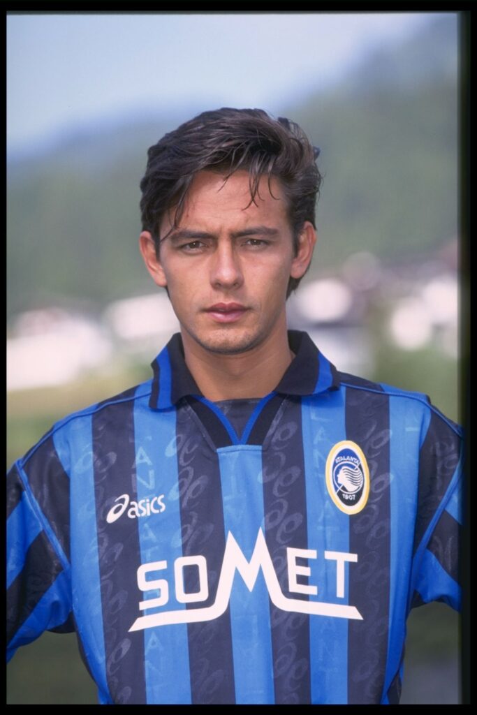 A portrait of Filippo Inzaghi of Atalanta