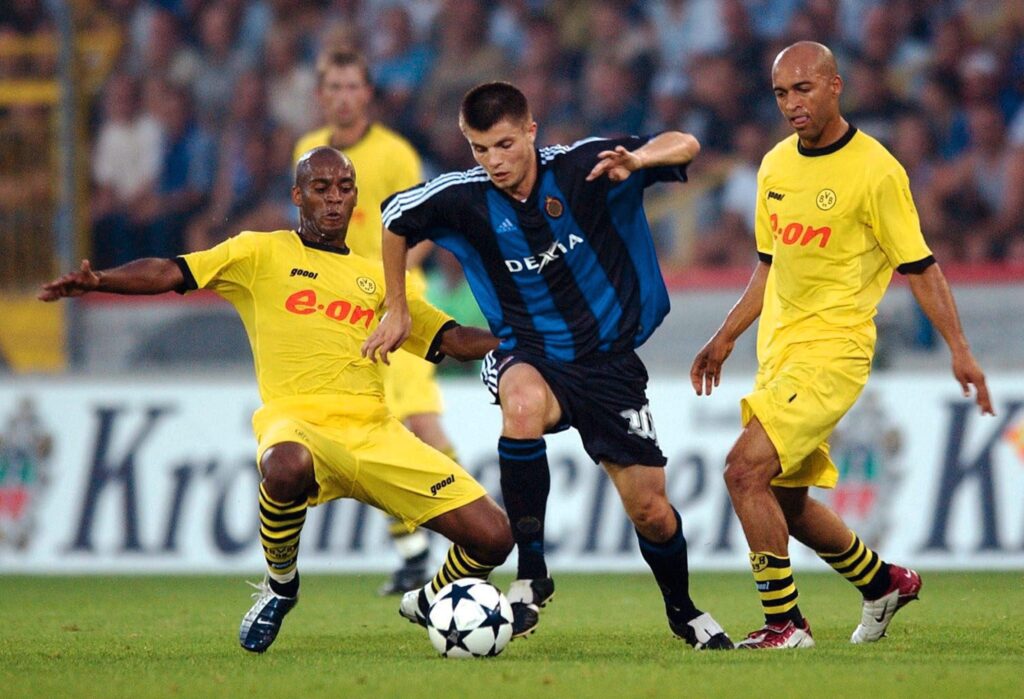 Fussball: Champions League 03/04 FC Bruegge - Borussia Dortmund