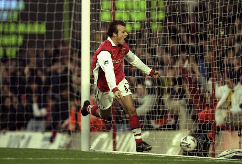 Fredrik Ljungberg of Arsenal