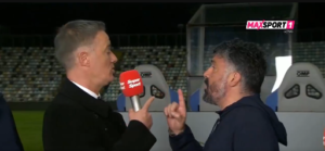 Acceso confronto tra Gattuso e Jelicic in diretta televisiva (Fonte Account X MAXSport1)
