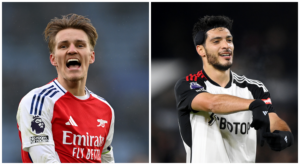 Odegaard e Raul Jimenez, due uomini chiave di Arsenal-Fulham