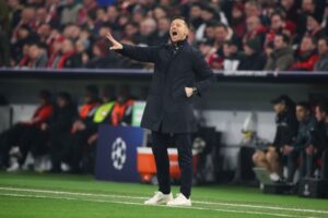 FC Bayern München v Bayer 04 Leverkusen - UEFA Champions League 2024/25 Round of 16 First Leg