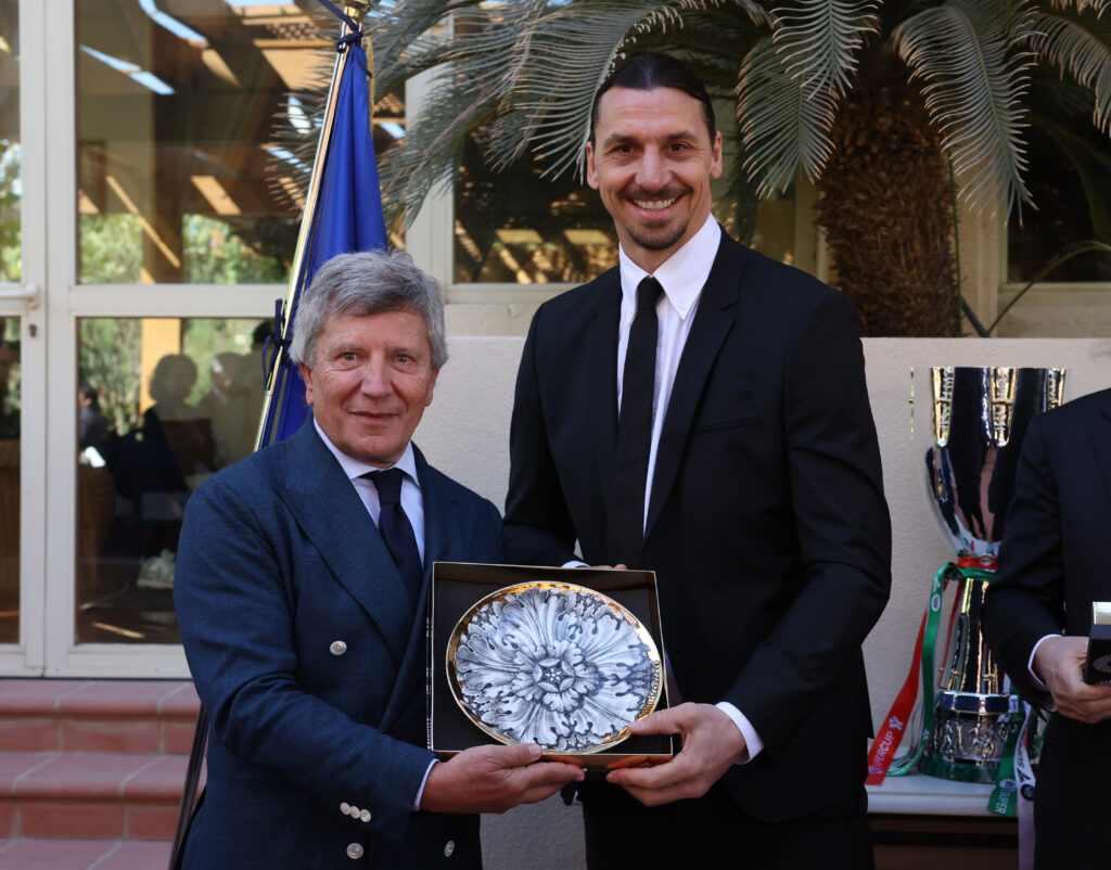 AC Milan Visist The Italian Embassy in Riyadh