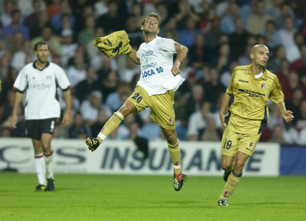 Tomas Locatelli celebrates