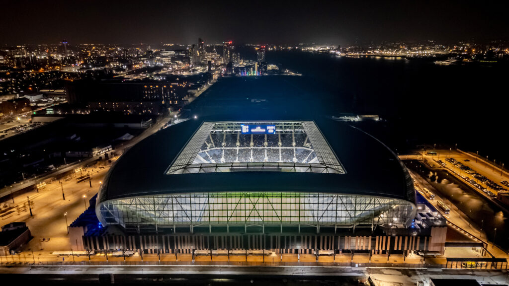 New Everton Stadium Holds First Test Event