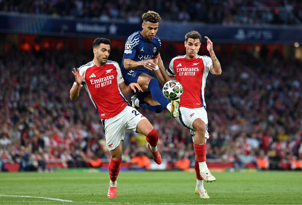 Arsenal FC v Paris Saint-Germain - UEFA Champions League 2024/25 Semi Final First Leg